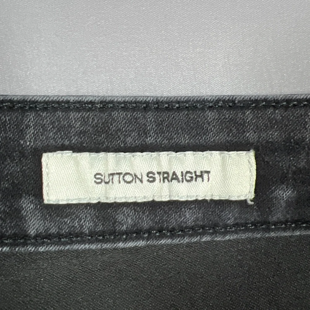 Jones New York Sutton Straight Jeans Womens 18W Black Denim Cotton High Rise